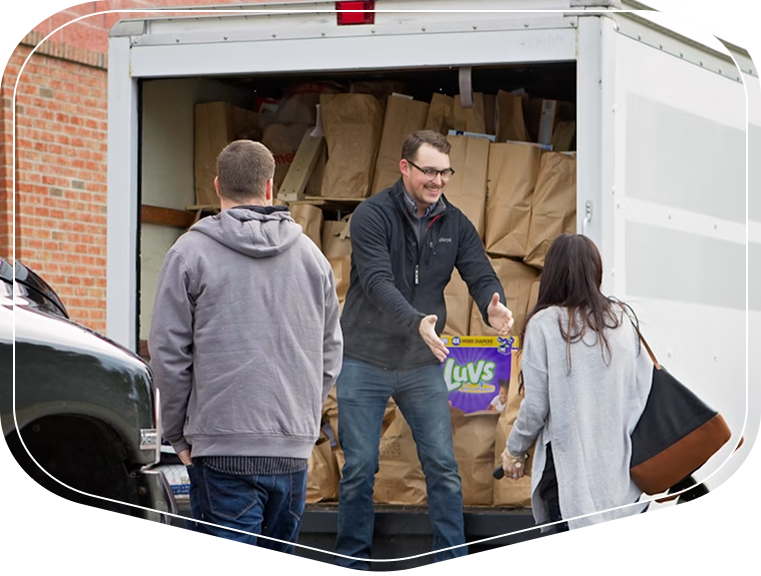 CrownPoint team delivering medical supplies